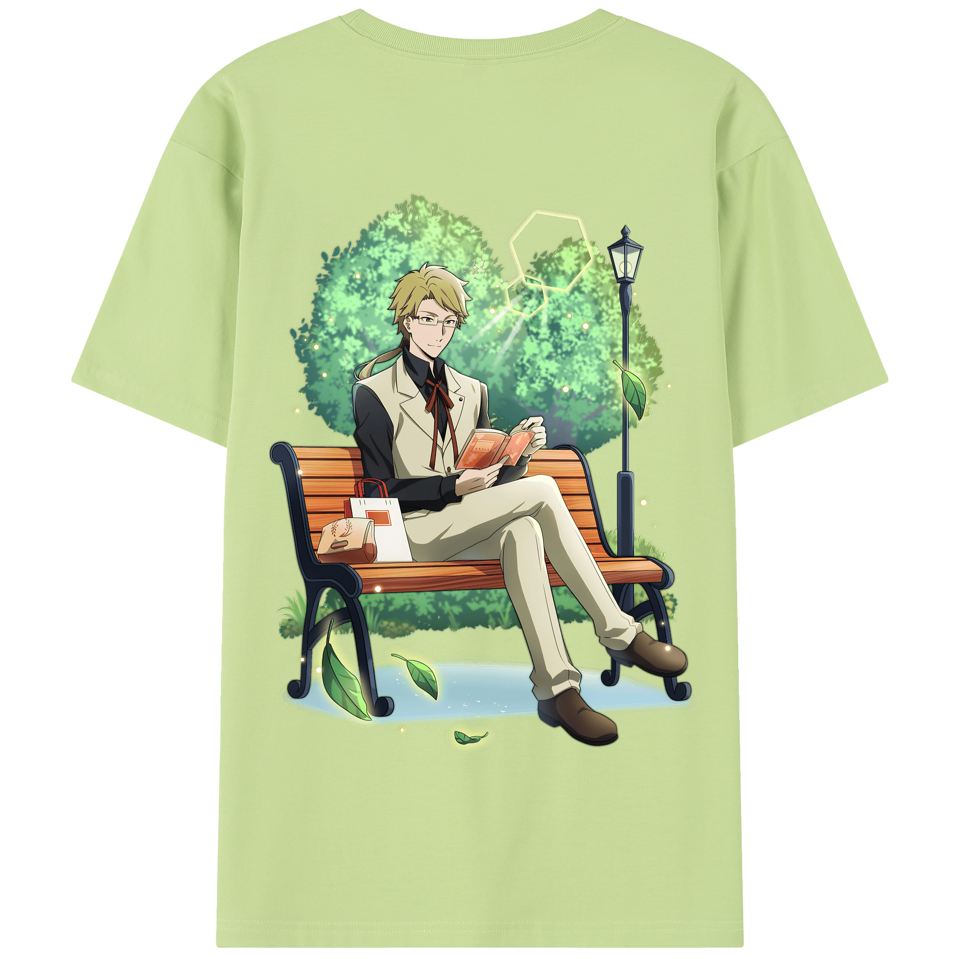 （画像用） 文豪ストレイドッグス Bungo Stray Dogs 綿100％半袖Tシャツ（背面プリント）